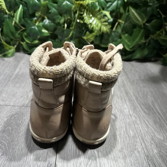 Taos Respect Womens Size 9 Taupe Leather Mid Zip Up Casual Hiking, Sneakers - Picture 5 of 10